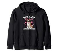 Just A Girl Who Loves Saint Bernard - St Bernard Mom Sweat à Capuche