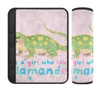 Just A Girl Who Loves Salanmander Lot de 2 coussinets d'épaule pour ceinture de sécurité pour soulager le stress sur votre cou et vos épaules pour Van forro para cinturon de seguridad