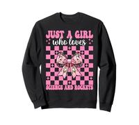 Just A Girl Who Loves Science and Rockets Ingénieur aérospatial Sweatshirt