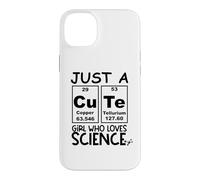 Just a Girl Who Loves Science Cute Girls Science Teacher Coque pour iPhone 14 Plus