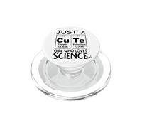Just a Girl Who Loves Science Cute Girls Science Teacher PopSockets PopGrip pour MagSafe