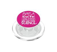 Just a Girl Who Loves Science Cute Girls Science Teacher PopSockets PopGrip pour MagSafe
