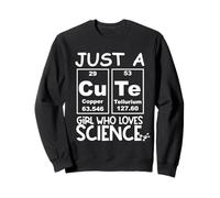 Just a Girl Who Loves Science Cute Girls Science Teacher Sweatshirt