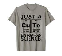 Just a Girl Who Loves Science Cute Girls Science Teacher T-Shirt