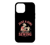 Just A Girl Who Loves Sewing Lover Design Funny Sewing Lover Coque pour iPhone 12 Pro Max