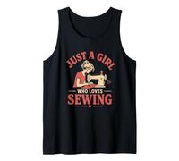 Just A Girl Who Loves Sewing Lover Design Funny Sewing Lover Débardeur
