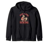 Just A Girl Who Loves Sewing Lover Design Funny Sewing Lover Sweat à Capuche