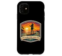 Just A Girl Who Loves Sup Woman Stand up Paddleboard Cute Coque pour iPhone 11