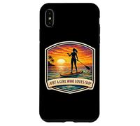 Just A Girl Who Loves Sup Woman Stand up Paddleboard Cute Coque pour iPhone XS Max