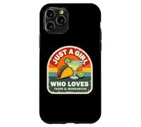 Just A Girl Who Loves Tacos and Margaritas Mexican Women Fun Coque pour iPhone 11 Pro