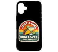 Just A Girl Who Loves Tacos and Margaritas Mexican Women Fun Coque pour iPhone 16 Plus
