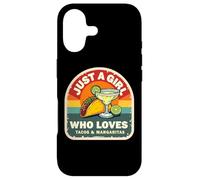 Just A Girl Who Loves Tacos and Margaritas Mexican Women Fun Coque pour iPhone 17