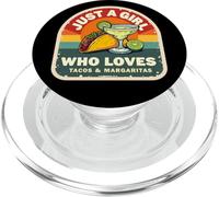 Just A Girl Who Loves Tacos and Margaritas Mexican Women Fun PopSockets PopGrip pour MagSafe