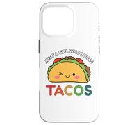 Just A Girl Who Loves Tacos Mexican Food Lover Men Women Coque pour iPhone 16 Pro