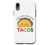 Just A Girl Who Loves Tacos Mexican Food Lover Men Women Coque pour iPhone XR