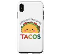 Just A Girl Who Loves Tacos Mexican Food Lover Men Women Coque pour iPhone XS Max