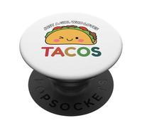 Just A Girl Who Loves Tacos Mexican Food Lover Men Women PopSockets PopGrip Adhésif