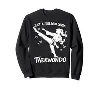 Just A Girl Who Loves Taekwondo Arts Martiaux Sweatshirt
