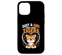 Just A Girl Who Loves Tigers Motif Tigre Mignon Coque pour iPhone 12/12 Pro