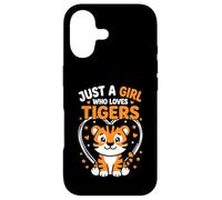 Just A Girl Who Loves Tigers Motif Tigre Mignon Coque pour iPhone 17