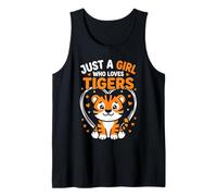 Just A Girl Who Loves Tigers Motif Tigre Mignon Débardeur