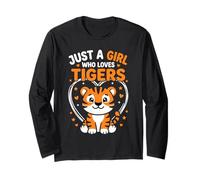 Just A Girl Who Loves Tigers Motif Tigre Mignon Manche Longue