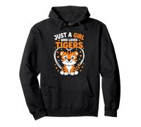 Just A Girl Who Loves Tigers Motif Tigre Mignon Sweat à Capuche