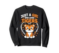 Just A Girl Who Loves Tigers Motif Tigre Mignon Sweatshirt