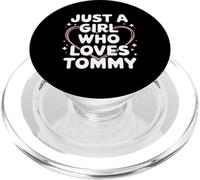 Just A Girl Who Loves Tommy T-Shirt Cute Tommy PopSockets PopGrip pour MagSafe