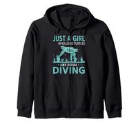 Just A Girl Who Loves Turtles and Scuba Diving Dive Diver Sweat à Capuche