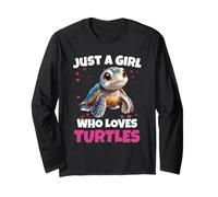 Just A Girl Who Loves Turtles Sea Animal Lover Manche Longue
