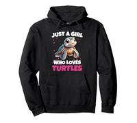 Just A Girl Who Loves Turtles Sea Animal Lover Sweat à Capuche