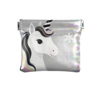 Just A Girl Who Loves Unicorns Fashion PU Leather Change Purse Portable Makeup Period Bag for Men Women Travel monedero para Hombre