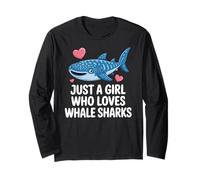 Just a Girl Who Loves Whale Sharks Cute Whale Shark Manche Longue