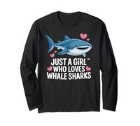 Just a Girl Who Loves Whale Sharks Cute Whale Shark Manche Longue