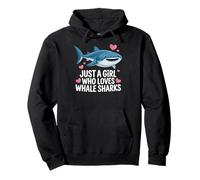 Just a Girl Who Loves Whale Sharks Cute Whale Shark Sweat à Capuche