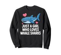 Just a Girl Who Loves Whale Sharks Cute Whale Shark Sweatshirt