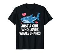 Just a Girl Who Loves Whale Sharks Cute Whale Shark T-Shirt