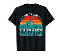 Just A Girl Who Really Loves Girafes T-Shirt Graphique avec Valeur