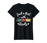Just A Girl With Camerounian Roots Pride Cameroun Femmes T-Shirt