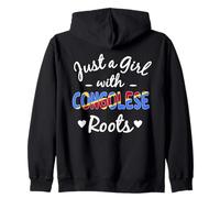 Just A Girl With Congo Pride Girls Sweat à Capuche