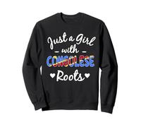 Just A Girl With Congo Pride Girls Sweatshirt