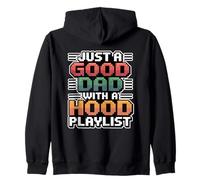 Just A Good Dad with A Hood Playlist Sweat à Capuche