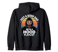 Just A Good Dad with A Hood Playlist Sweat à Capuche