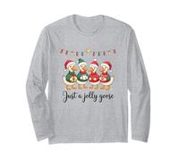Just A Jolly Goose Christmas Holiday Manche Longue