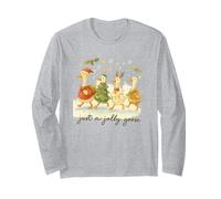 Just a Jolly Goose Christmas Watercolor Parade Manche Longue