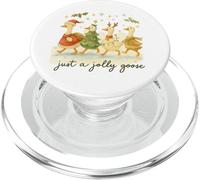 Just a Jolly Goose Christmas Watercolor Parade PopSockets PopGrip pour MagSafe