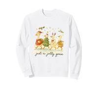 Just a Jolly Goose Christmas Watercolor Parade Sweatshirt