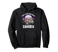 Just A Kid Who Loves Zombie - Amusant Halloween Garçon Fille Sweat à Capuche