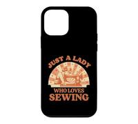 Just A Lady Who Loves Sewing Lover Design Funny Sewing Lover Coque pour iPhone 12 Mini